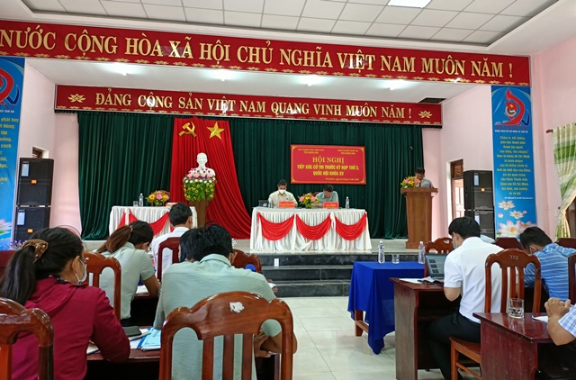 Đoàn đại biểu Quốc hội tỉnh tiếp xúc cử tri huyện Phú Ninh