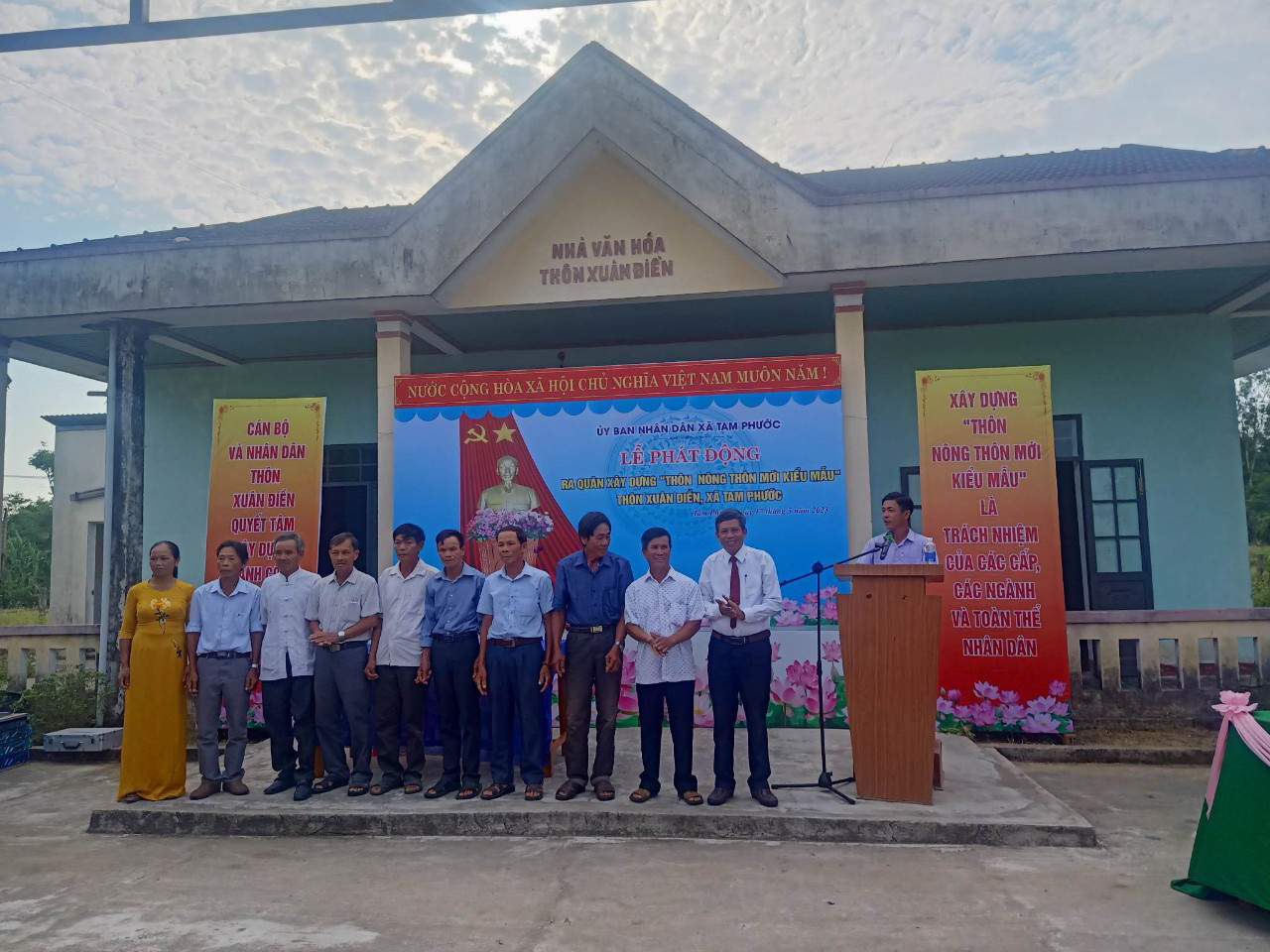 Tam Phước:Phát động xây dựng thôn nông thôn mới kiểu mẫu thôn Xuân Điền